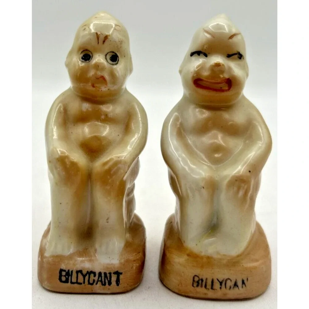 Vintage Retro‎ Salt and Pepper Shakers Billycant Made In Japan U260/17